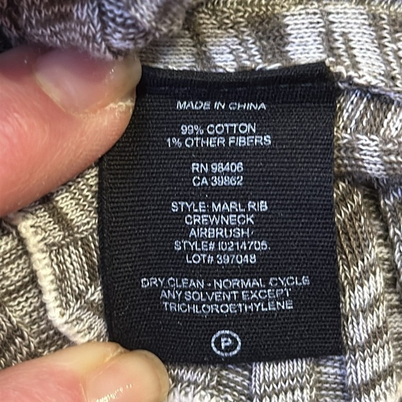 Theory Short Sleeve Marl Rib Crewneck Sweater size small - Picture 13 of 14